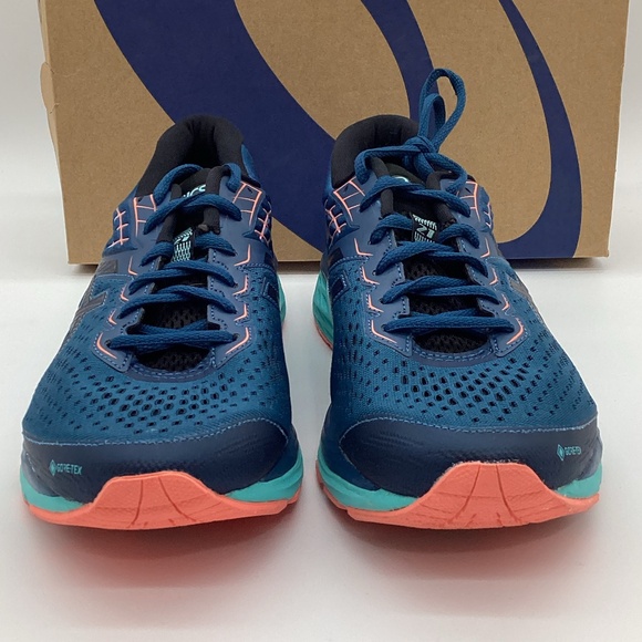 1955. ASICS Running Shoes Orange, Teal & Turquoise Size 9.5 (Brand New) - Picture 4 of 5